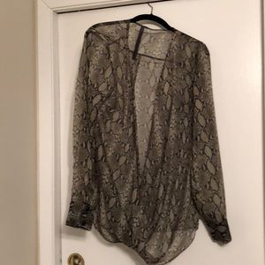 Snake print Abi Ferris top